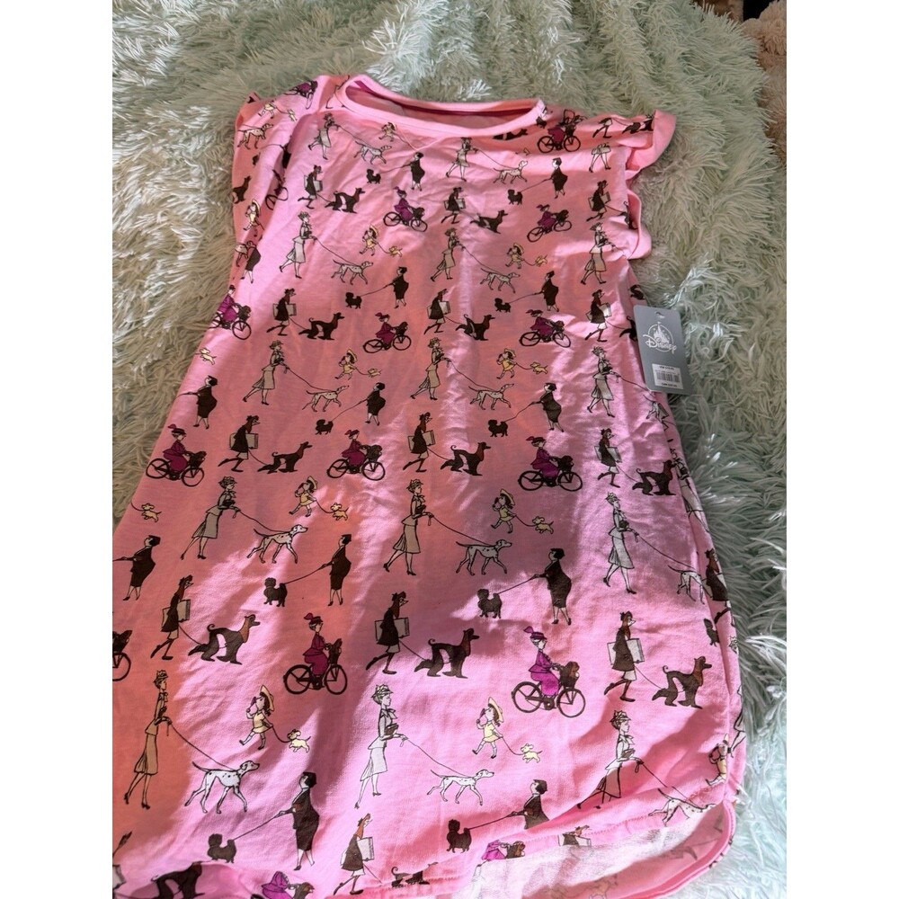 NWT Disney Store 101 Dalmatians Women Nightshirt Nightgown XS/S